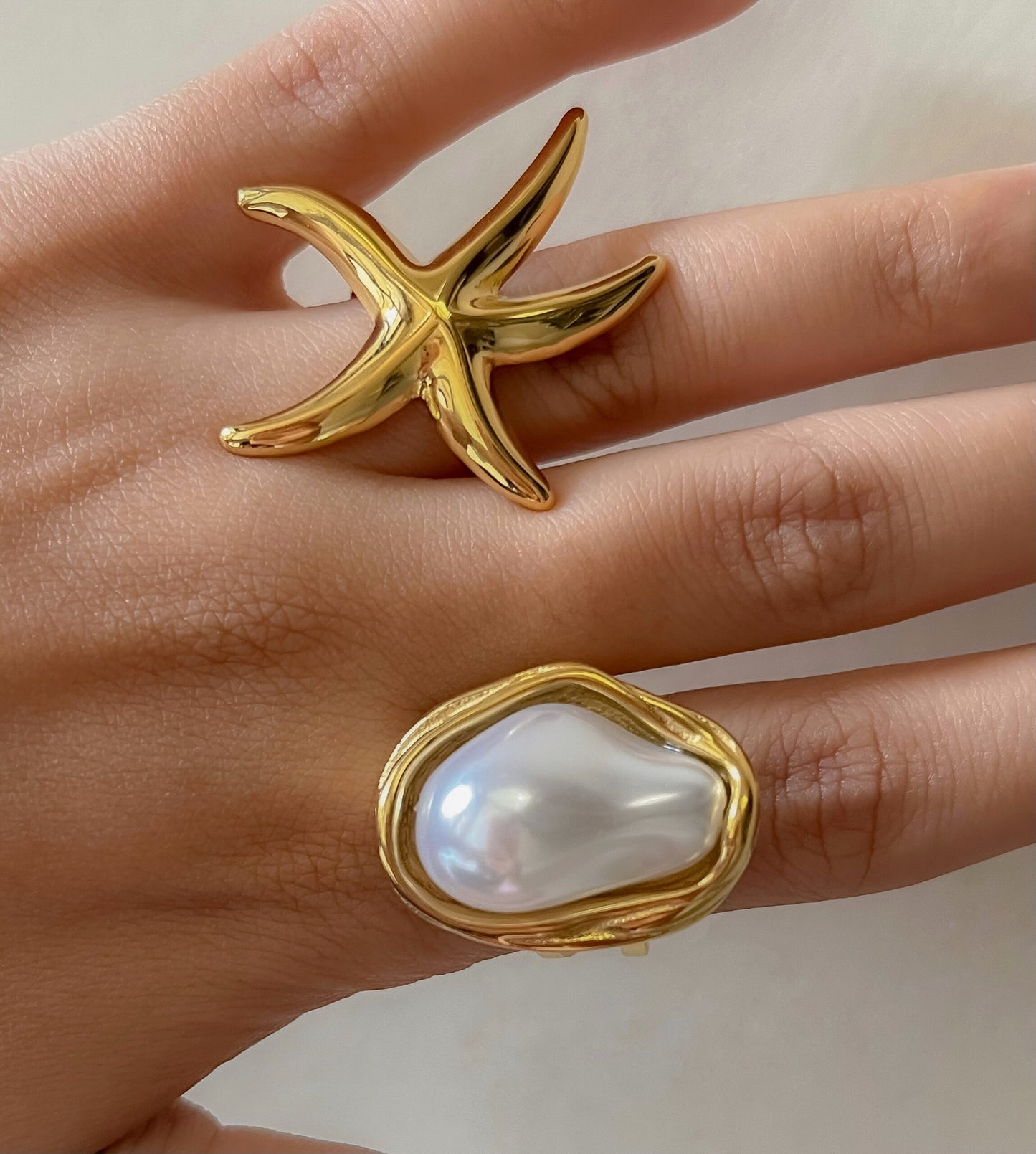 Starfish Statement Waterproof Ring
