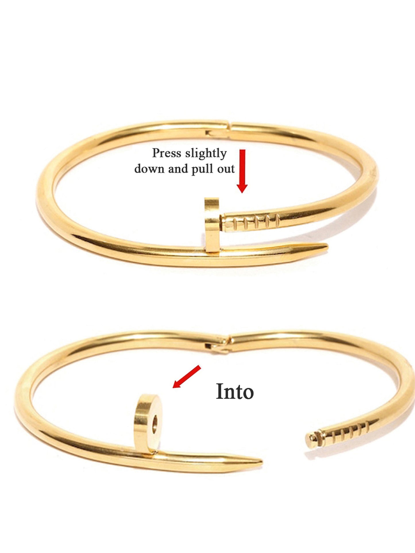 Gold Nail Waterproof bracelet