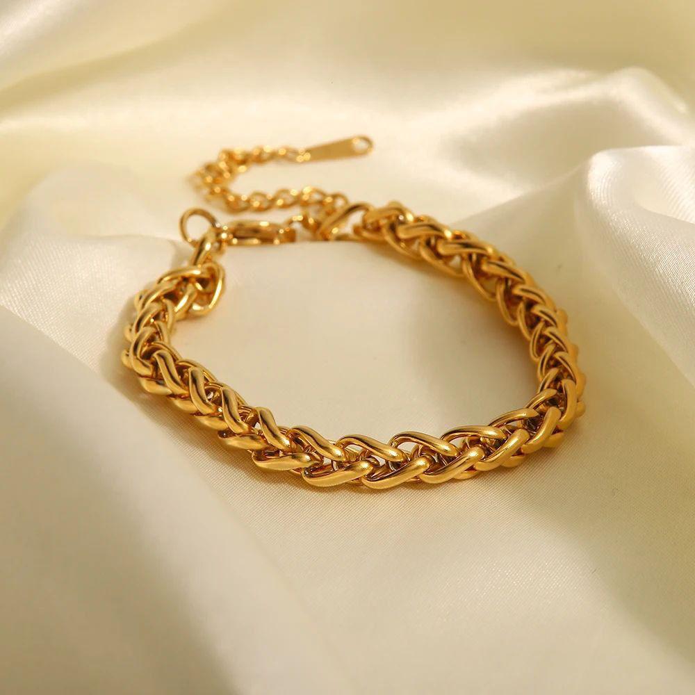 Solid Chunky Chain Bracelet
