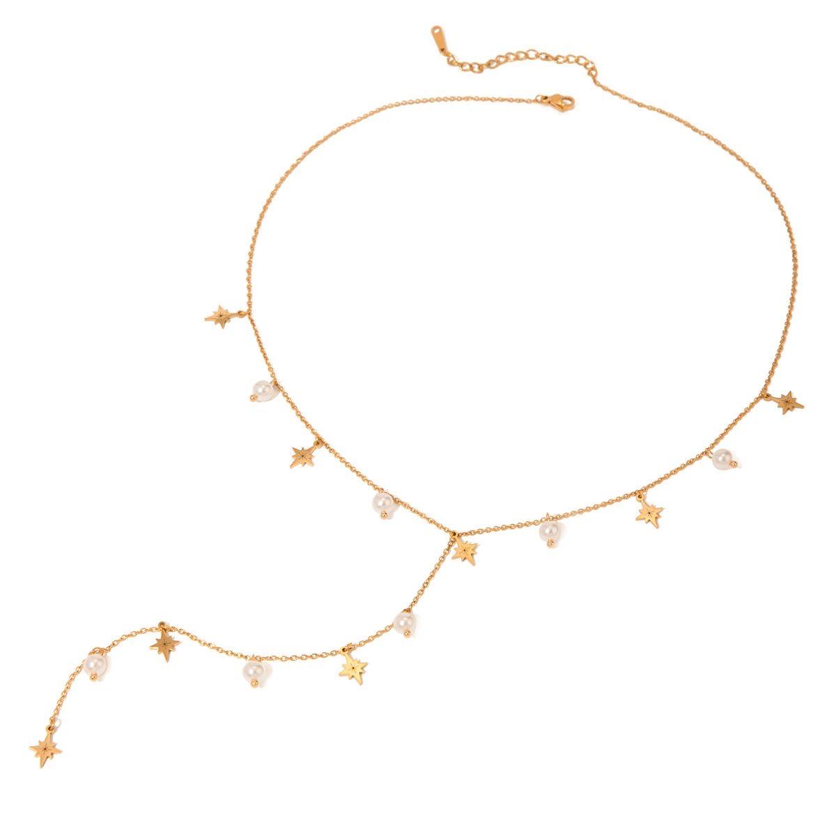 Pearl And Tassels Y Necklace
