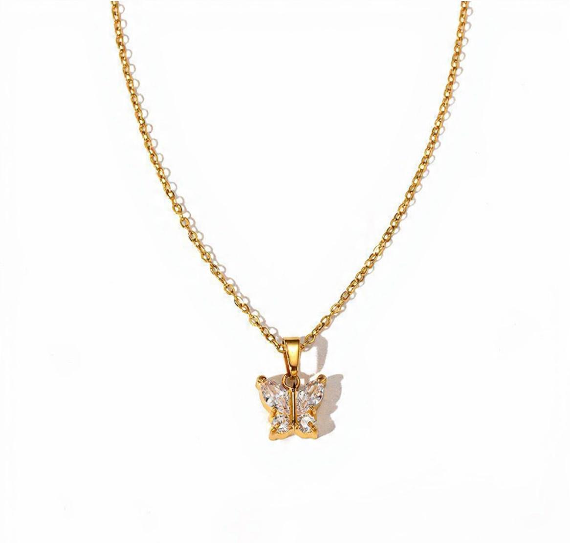 Butterfly Minimal Necklace