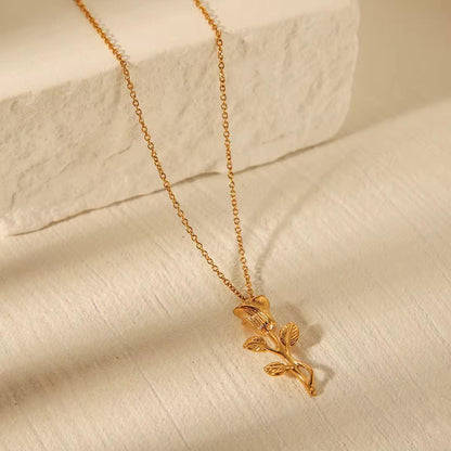 Rose Pendant Necklace