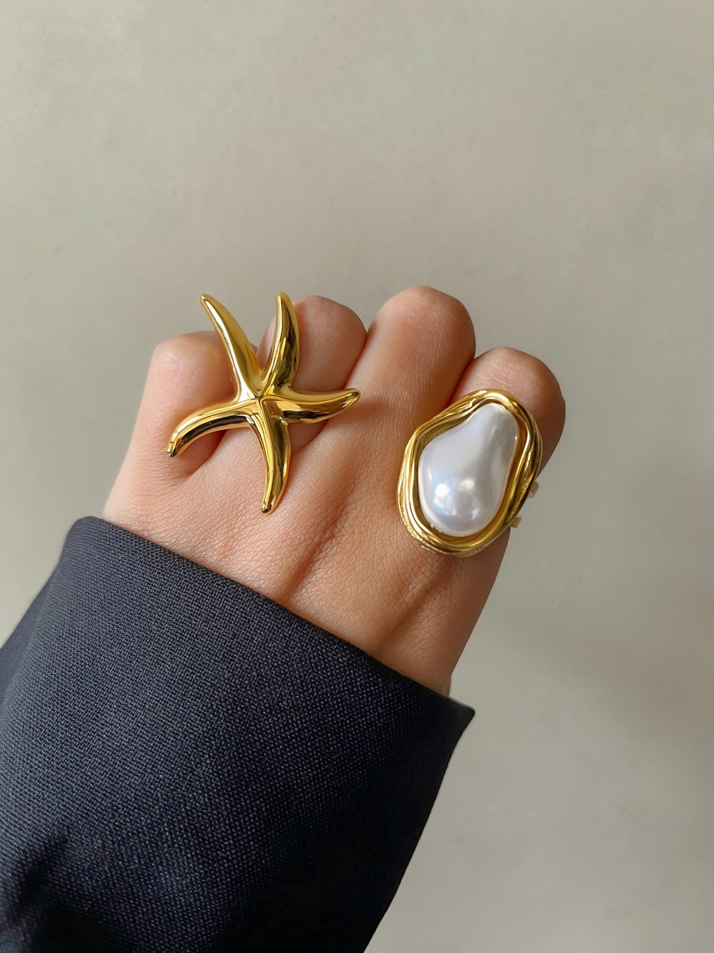 Starfish Statement Waterproof Ring
