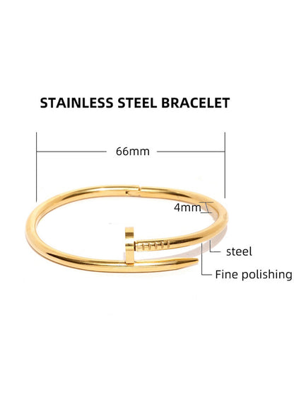 Gold Nail Waterproof bracelet