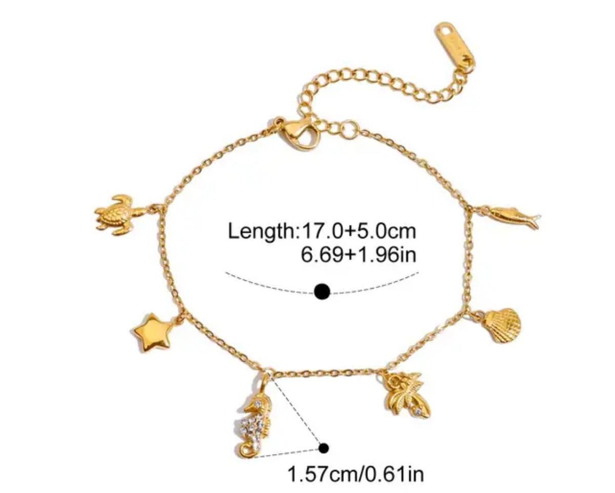 Ocean Charms Waterproof Bracelet