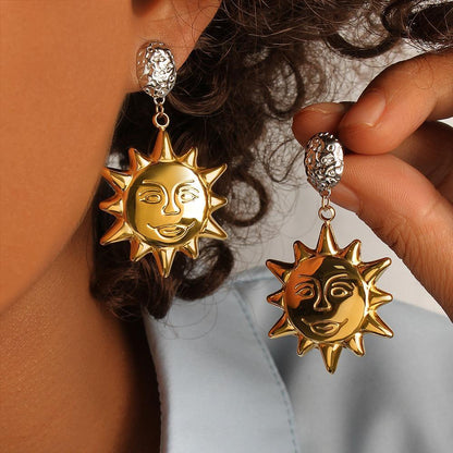 Sun Mixed Metals Waterproof Earrings