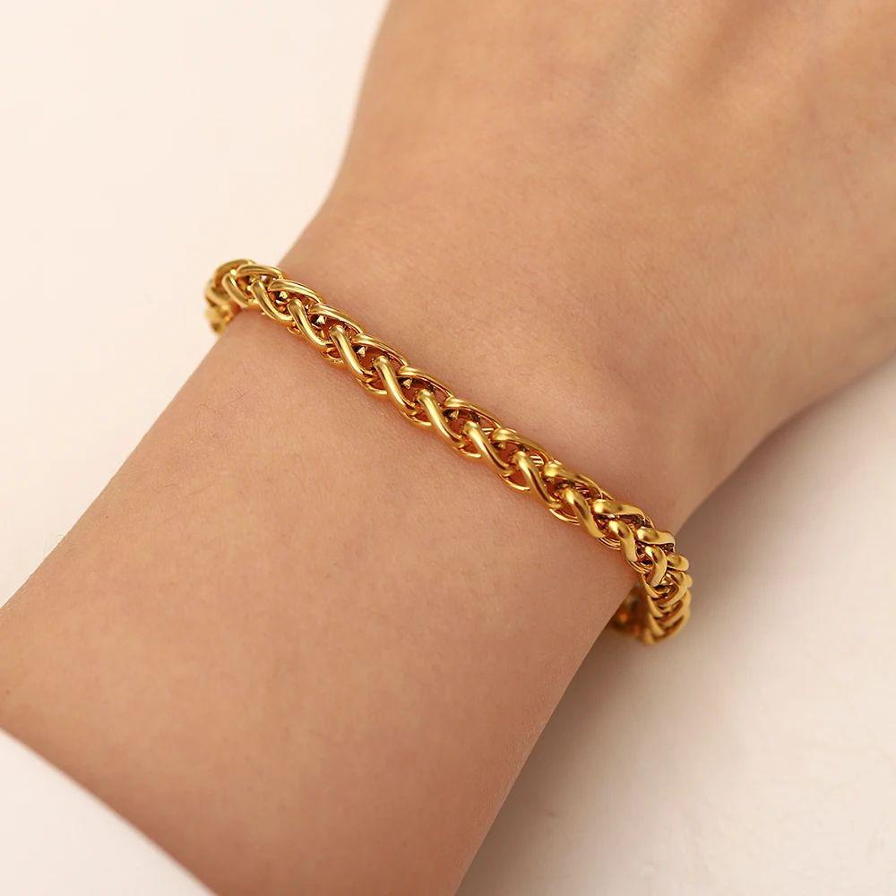 Solid Chunky Chain Bracelet