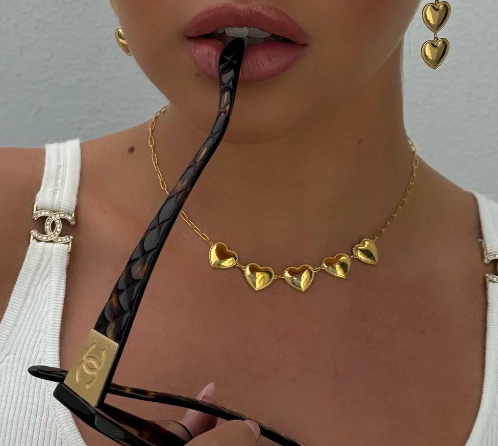 Heart Choker Waterproof Necklace