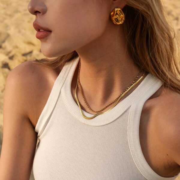 Irregular Shape Gold Waterproof Studs - Image 3