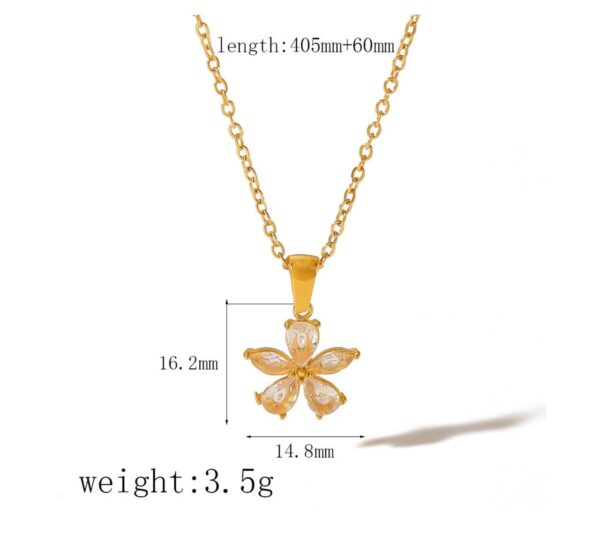Flower Blossom Waterproof Necklace - Image 2