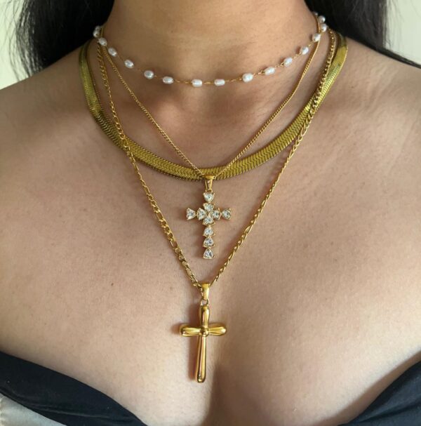 Statement Cross Waterproof Pendant - Image 2