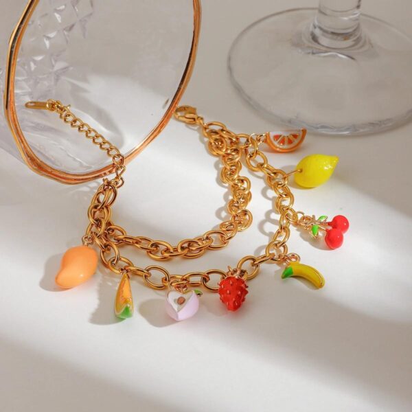 Fruit Charms Waterproof Bracelet - Image 2