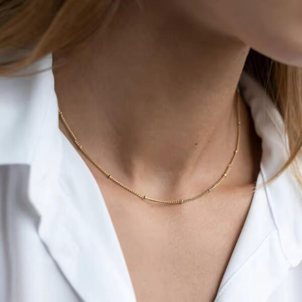 Bead Chain Minimalist Waterproof Necklace