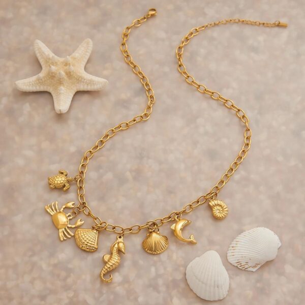 Ocean Charm Waterproof Necklace - Image 2