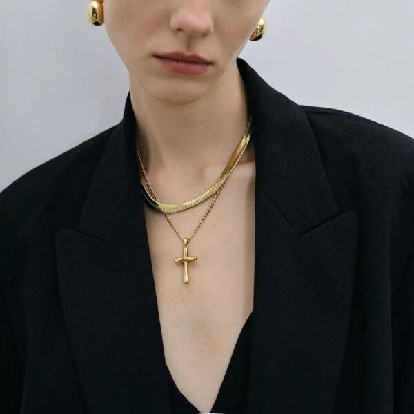 Statement Cross Waterproof Pendant - Image 3