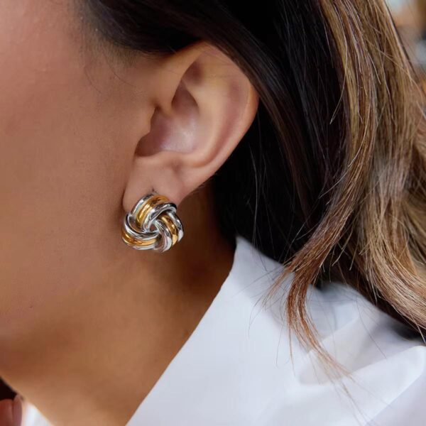 Noor Waterproof Mixed Metals Earrings