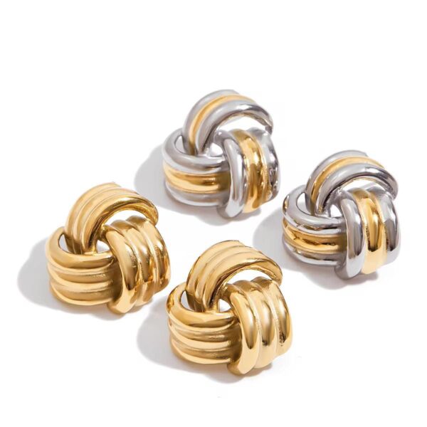 Noor Waterproof Mixed Metals Earrings - Image 3
