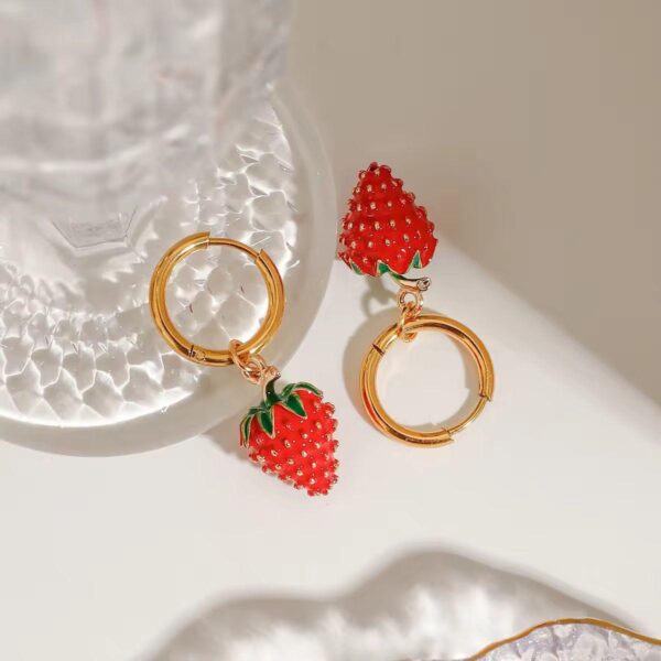 Strawberry Waterproof Earrings - Image 3