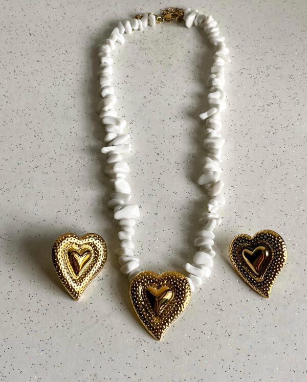 Coral Heart Waterproof Necklace - Image 2