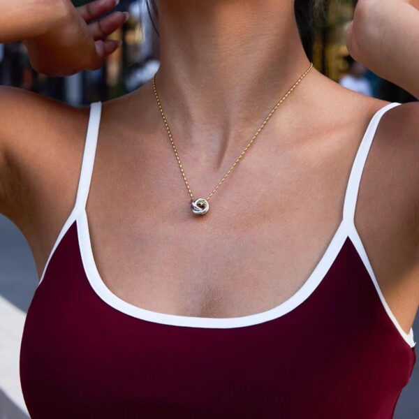 Aster Mixed Metal Waterproof Necklace - Image 4