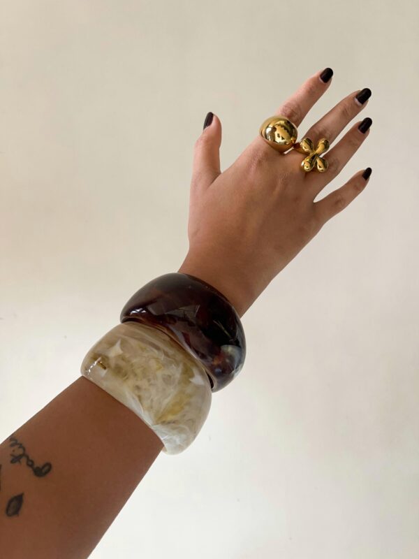 Vintage Resin Bangles Stack -2.4 to 2.6 - Image 2