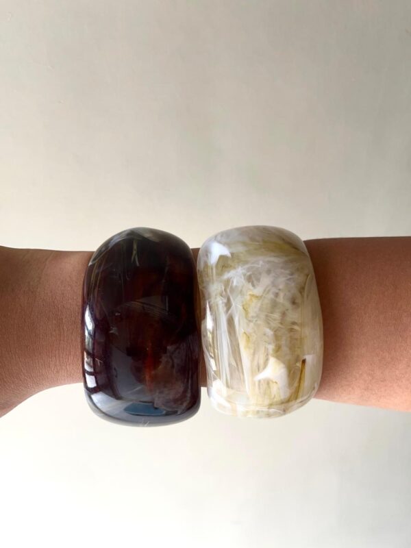Vintage Resin Bangles Stack -2.4 to 2.6